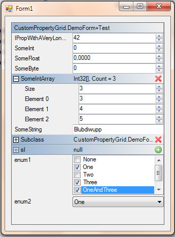 net property grid custom type info